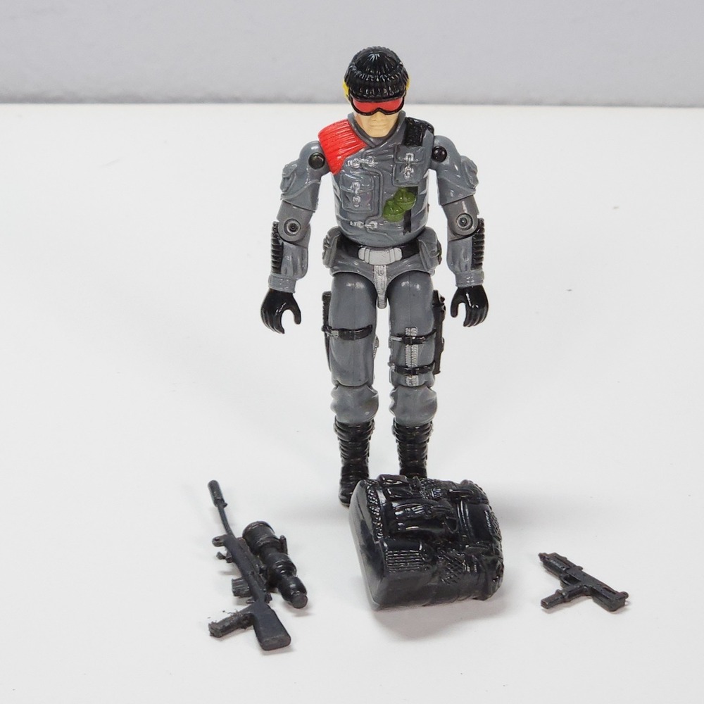 Hasbro GI Joe Action Figure 3.75in Grey Good 1986 Low Light Vintage Near Comp